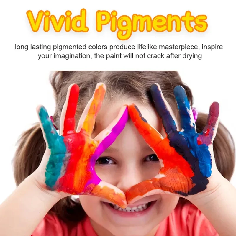 HIMI Gouache Paints Set 18/24colors 30ml Jelly Cup Non-Toxic Gouache Artist Watercolor Paint with Palette For Painting Art