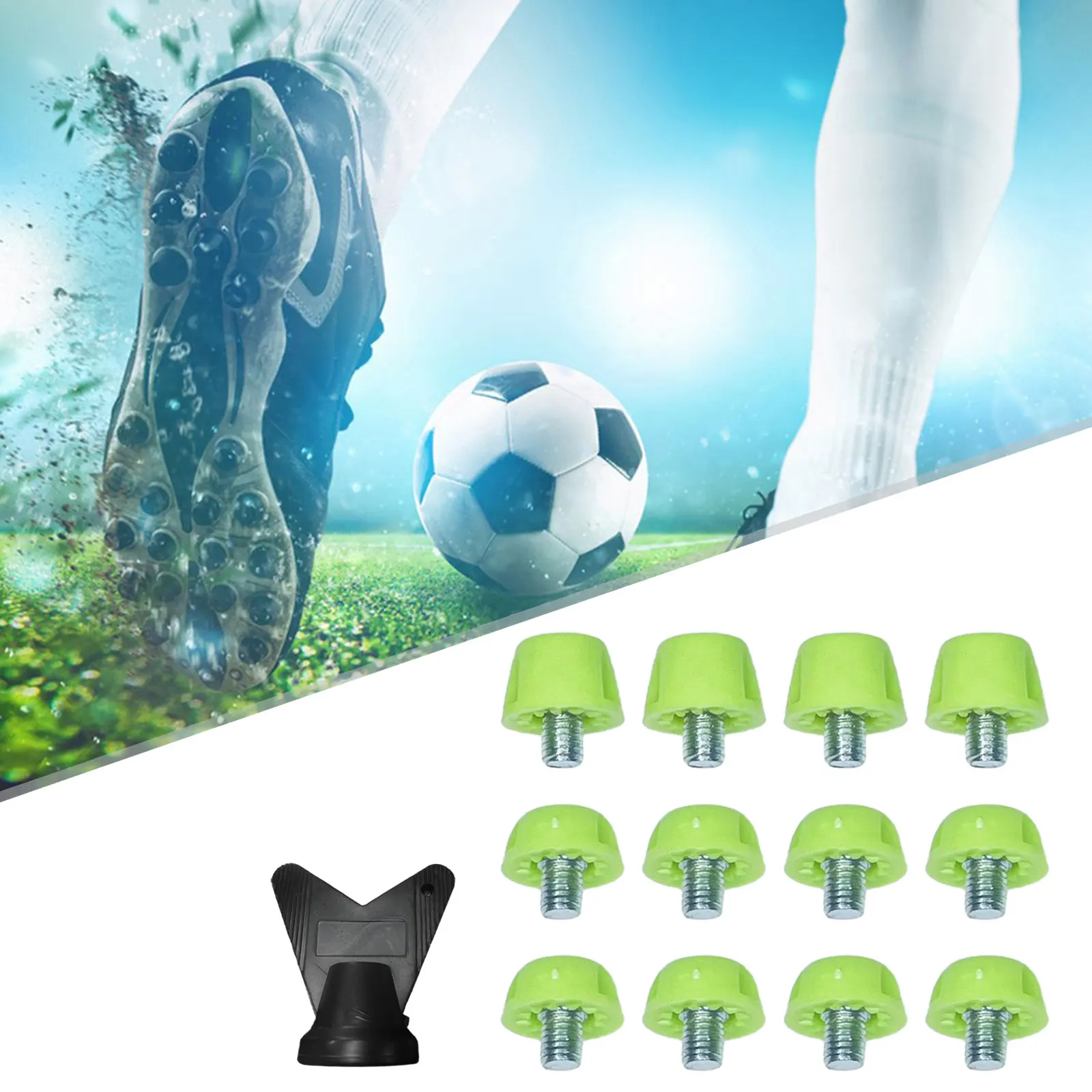 12x Football Boot Studs Portable M5 7mm 10mm Track Shoes Spikes for Competition Training Athletic Sneakers Indoor Outdoor Sports track shoe spikes