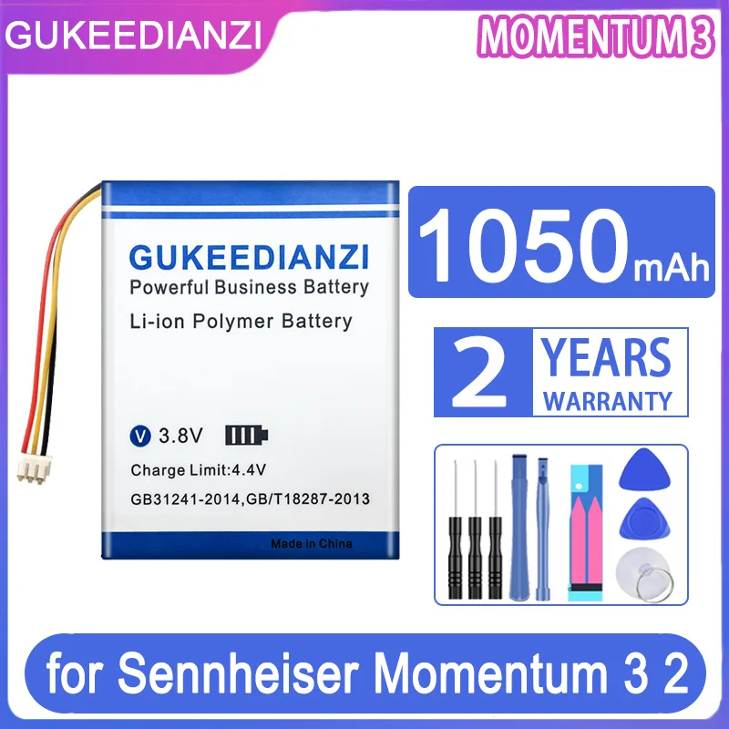 Gukeedianzi Batteria Di Ricambio 1050Mah Per Sennheiser Momentum 3 Momentum3 True Wireless 2 Wireless2
