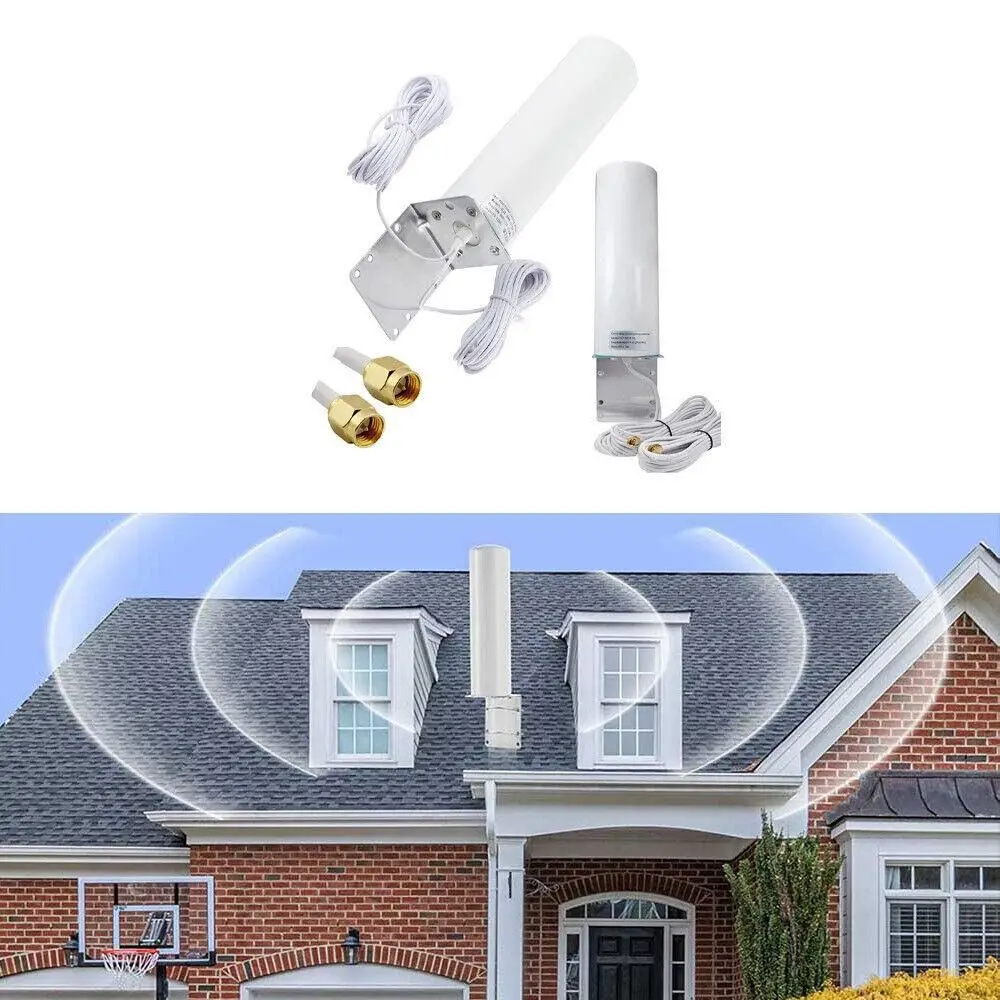 

Dual SMA Male LTE Wall Mount Antenna 3G 4G Remote Controller Signal Booster Signal Amplifier Router Demodulator