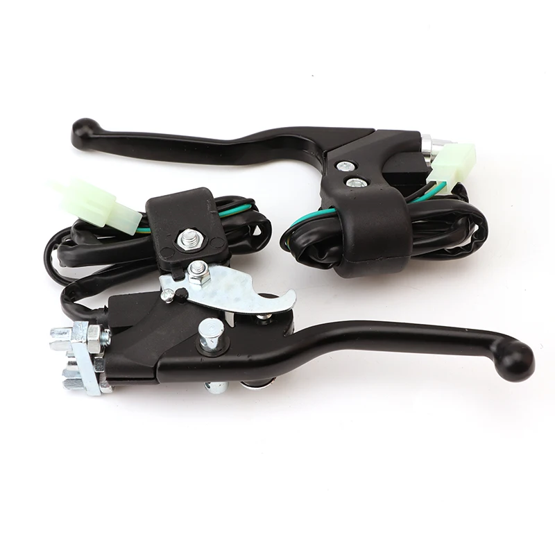 1 pair 7/8'' Right Dual Twin Minimoto Left Handle Brake Levers For 47cc 49cc Pocket Dirt Bike Gas Scooter Mini Moto ATV Quad