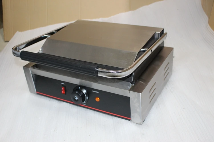 Good price Commercial Nonstick Surface Electric Panini Maker Grill For Hamburger Sandwich 2