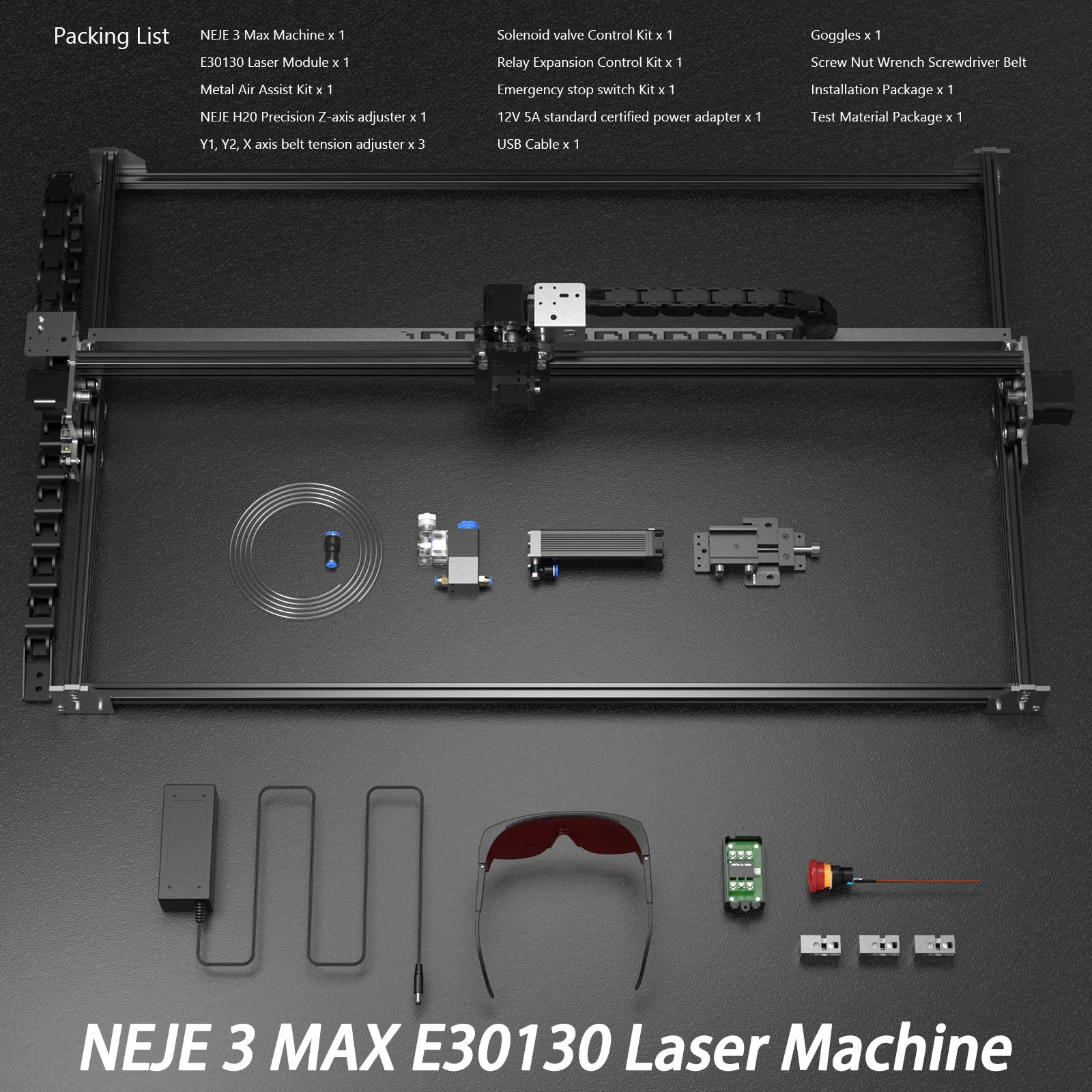 wood saw machine NEJE 3 Max A40640 CNC Desktop Wireless Laser Engraver Cutter Cutting Engraving Machine Router Lightburn GRBL App Control wood pellet maker Woodworking Machinery