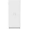 Pantry Cabinet Cupboard with 2 Doors, Adjustable Shelves, Standing, Storage for Kitchen, Laundry or Utility Room, White 1