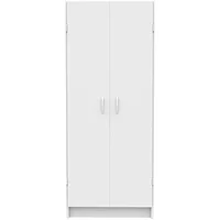 Pantry Cabinet Cupboard with 2 Doors, Adjustable Shelves, Standing, Storage for Kitchen, Laundry or Utility Room, White 1