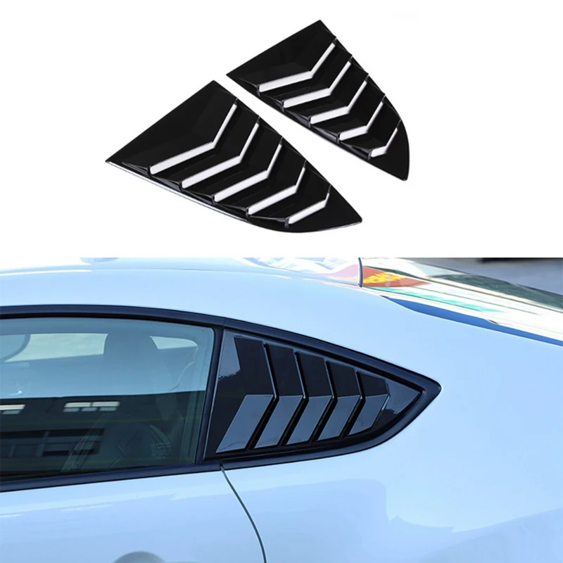 

Car Rear Triangle Blinds Windshield Sunshade For Subaru BRZ Toyota 86 2022+ Car Trim Replacement Parts Bright Black