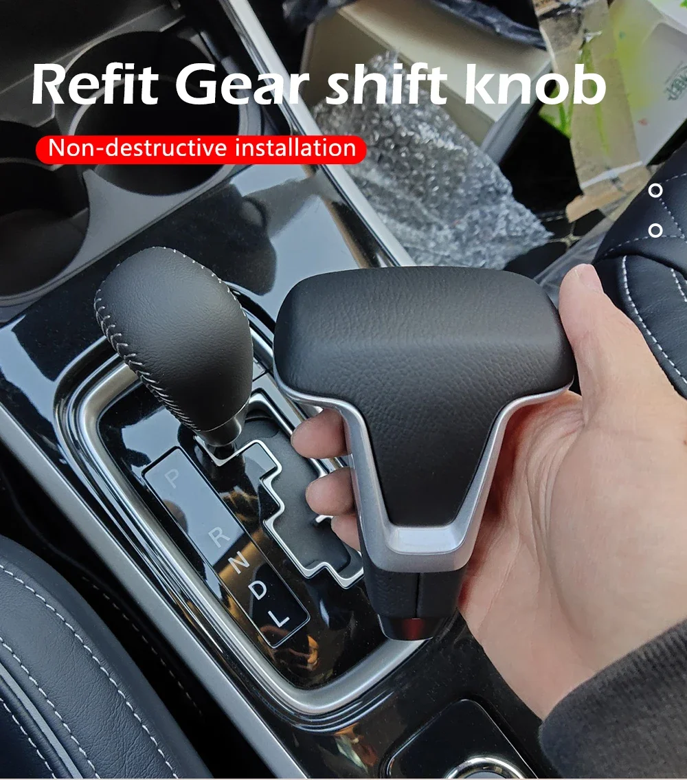 Gear Shift Knob For Mitsubishi OUTLANDER ASX EX l200 2022 Car Automatic Leather