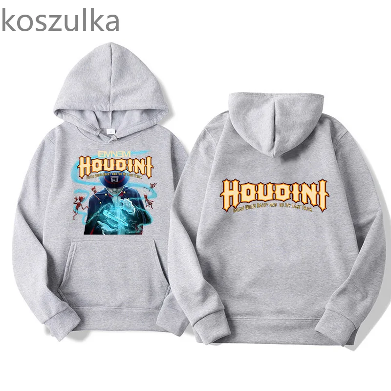 Eminem New Song Houdini Hoodies Hip Hop Sweatshirts Long Sleeve Men/Women Hooded Pullovers Winter Clothes Harajuku Streetwear
