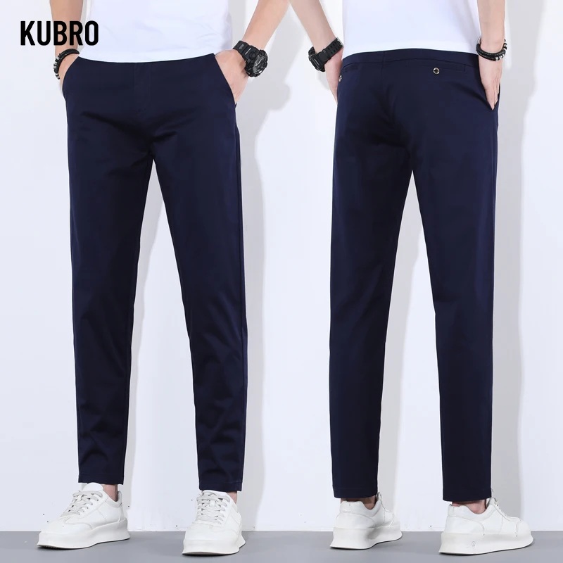 Casual Pants KUBRO Men's Pants Summer Casual Pant 9 Colors Cotton