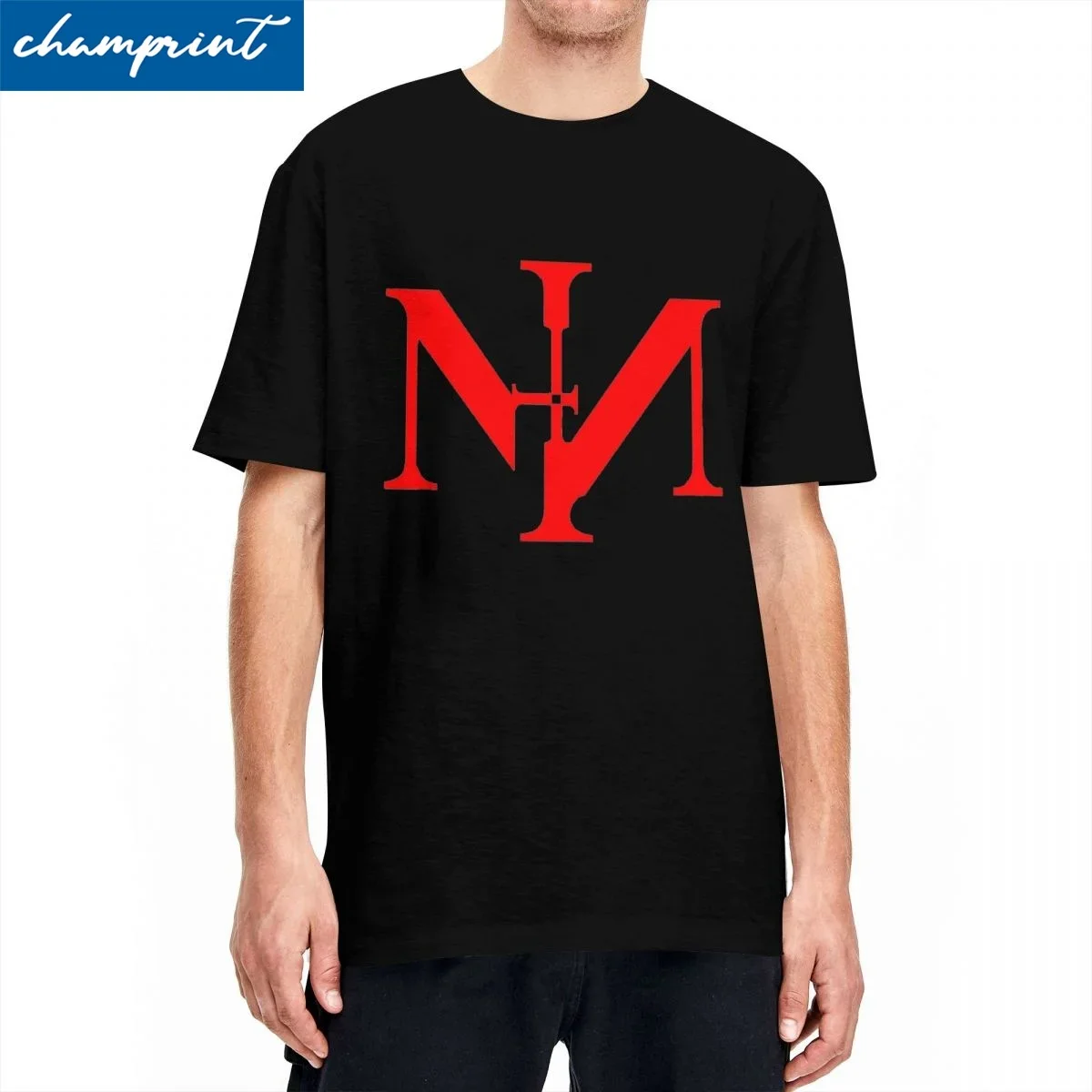 

NiN Band T Shirts Men Women Pure Cotton Creative T-Shirts Round Collar Nine Inch Nails Tees Short Sleeve Tops Summer