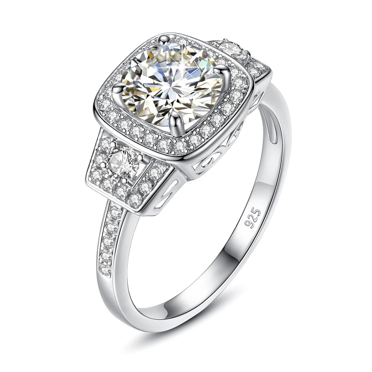 Moissanite Wedding Band Diamond Engagement Ring Moissanite Wedding