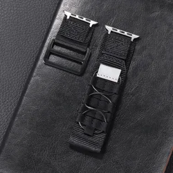 Nylon Sport Watch Band - Durable and Breathable Strap - iWatch S10 42mm (Black)