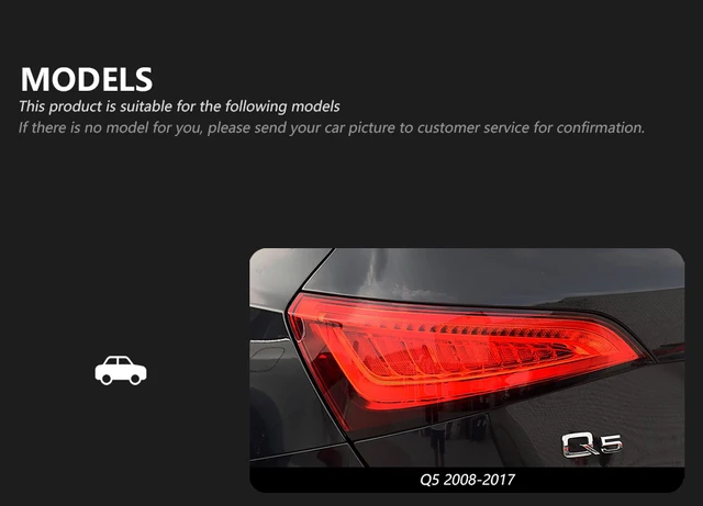 中古 アウディ Q5 後期 2012-2017 LEDテールライト 左右セット アウディQ5 左右LEDテールライト