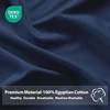 100% Egyptian Cotton Bed Sheets Home Bed Linen 1000 Thread Count Fitted Sheet with Elastic Band Solid Mattress Cover 140/160 1PC 3