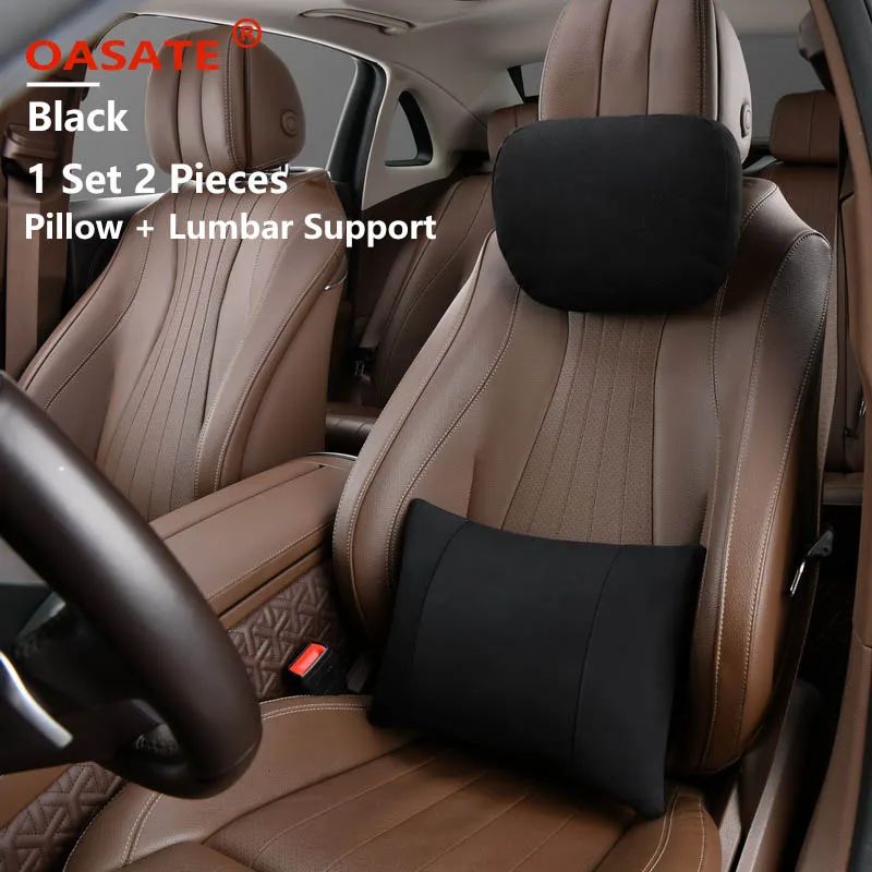 OASATE جديد 2.0 سيارة مسند الرأس وسادة الرقبة دعم...