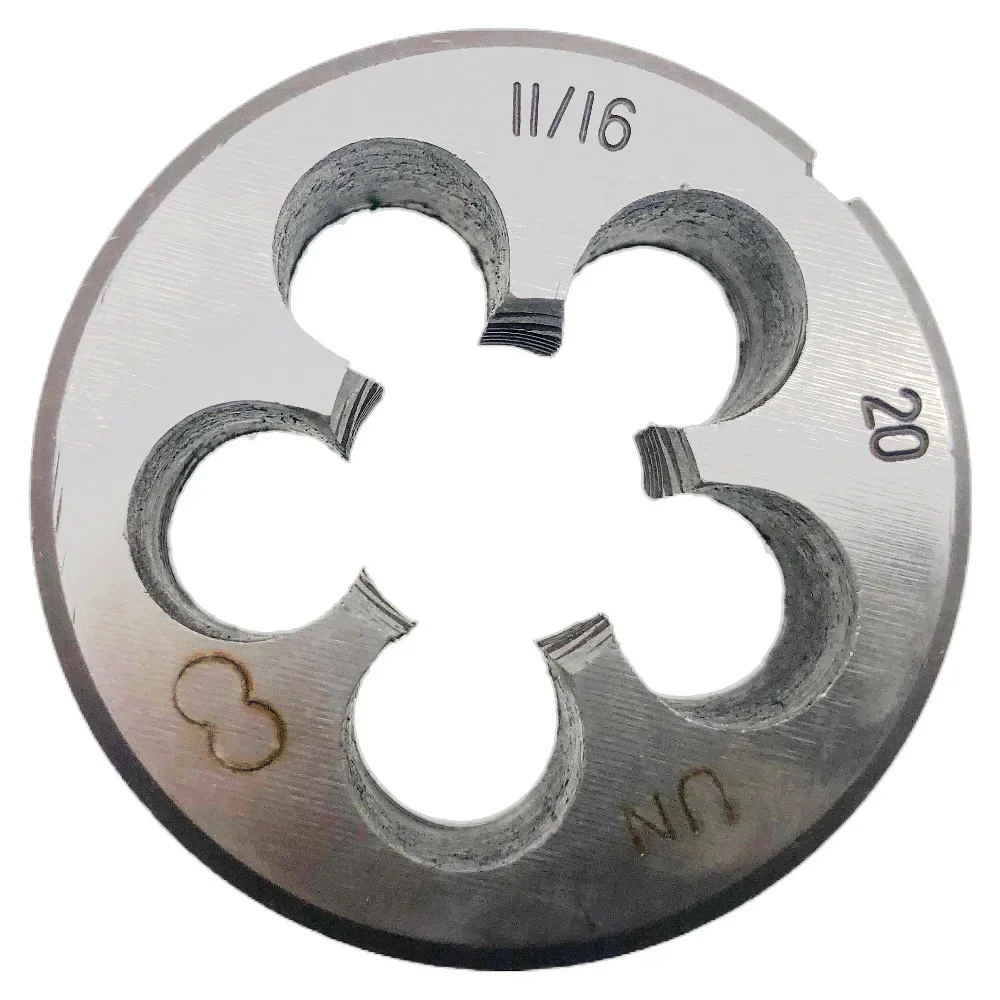 

1/4 "-20 дюймовый круглый держатель для резьбы 11/16-20 UN инструмент для ремонта резьбы RH 11/16x20 резьбовой штамп 11/16x20 инструмент для резьбы