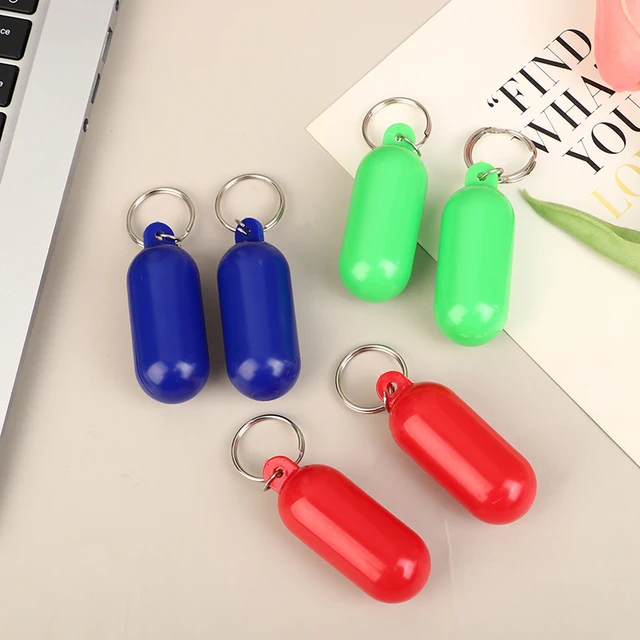 New 2Pcs Boat Kayak Floating Keyring Buoyant Sailing Boat Float Canal Keychain For Boating Fishing Kayaking Rafting Surfing 1