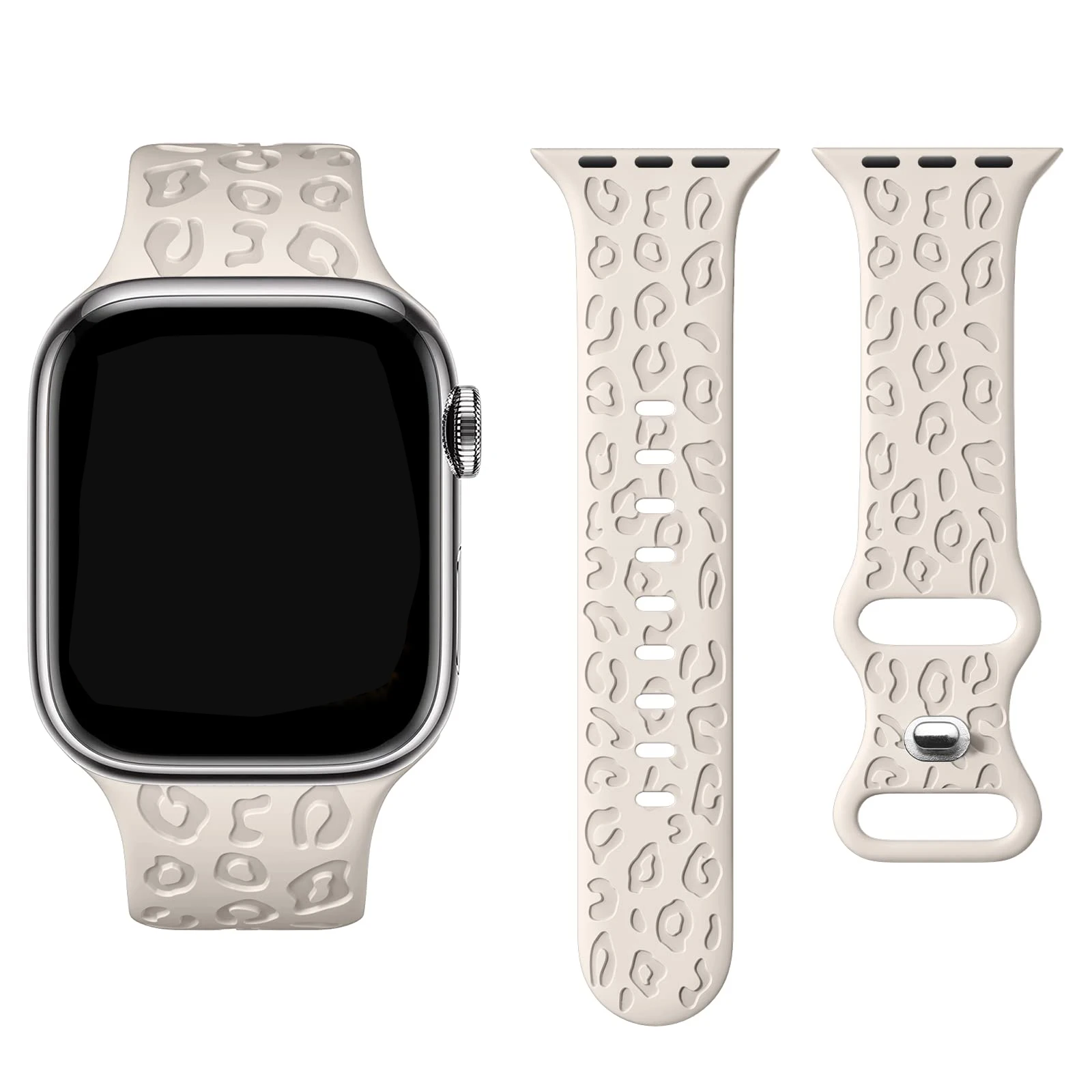 Northwest Pines Etched Silicone Apple Watch Band