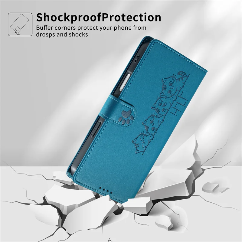 Luxury Leather Wallet Phone Cover with Strap