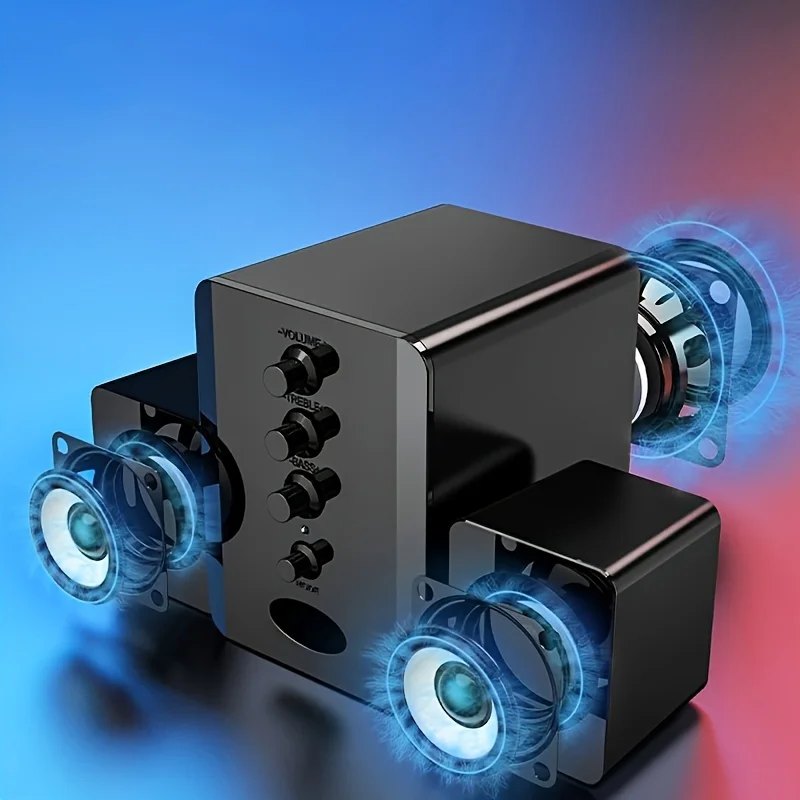 범용 휴대용 미니 유선 스피커, USB 2.1 CT콤비네이션 스피커, 베이스 음악 플레이어, 서브우퍼, 휴대폰 노트북 PC 스테레오