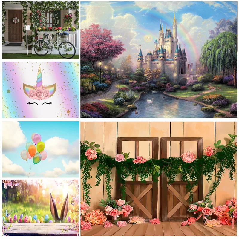 vinylCustom Photography Backdrops Props Children's Birthday Festival Landscape Theme Photo Studio Props 2231 ZL-05 natural scenery photography background spring landscape travel photo backdrops studio props 2021115ca 06