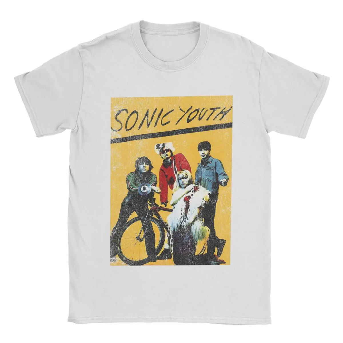 thumbnail image 1 of Camisetas de Sonic Youth para hombre, camisetas de moda 100 % algodón, camisetas de manga corta con cuello redondo, camisetas de verano, 1 of 5