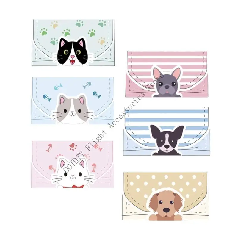 24Pcs 동물 인사말 카드 편지지 종이 세트 어린이 교실 생일 졸업 Foldable 쓰기 종이 6.4x8.4In
