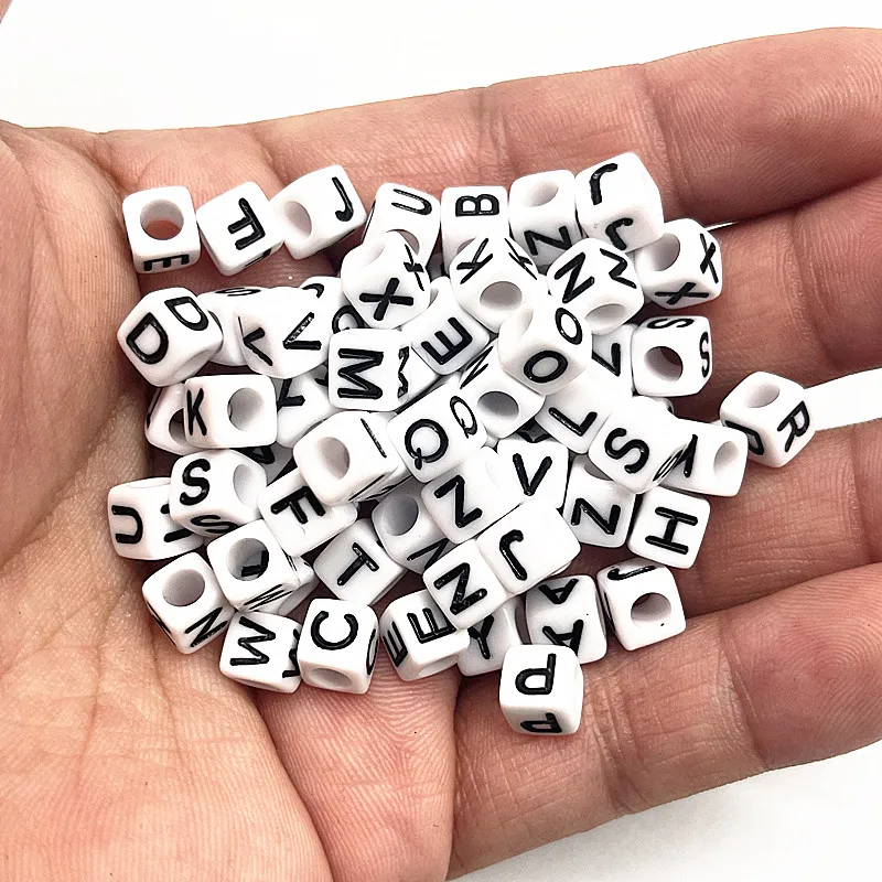 Cheap 26 Letters Letter Beads 10mm Alphabet Beads Letter Beads