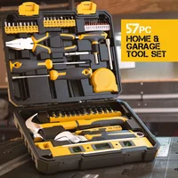 57pc Household Tool Kit - Home & Garage Mechanics Tools Set - The Complete Tool Box Set for Home Repair tools chest 2