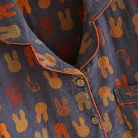 2026 Spring and Autumn New Couple Pajama Set 100% Cotton Long Sleeve Pants for Men and Women Two Piece Cute Home Furnishings - Image 4