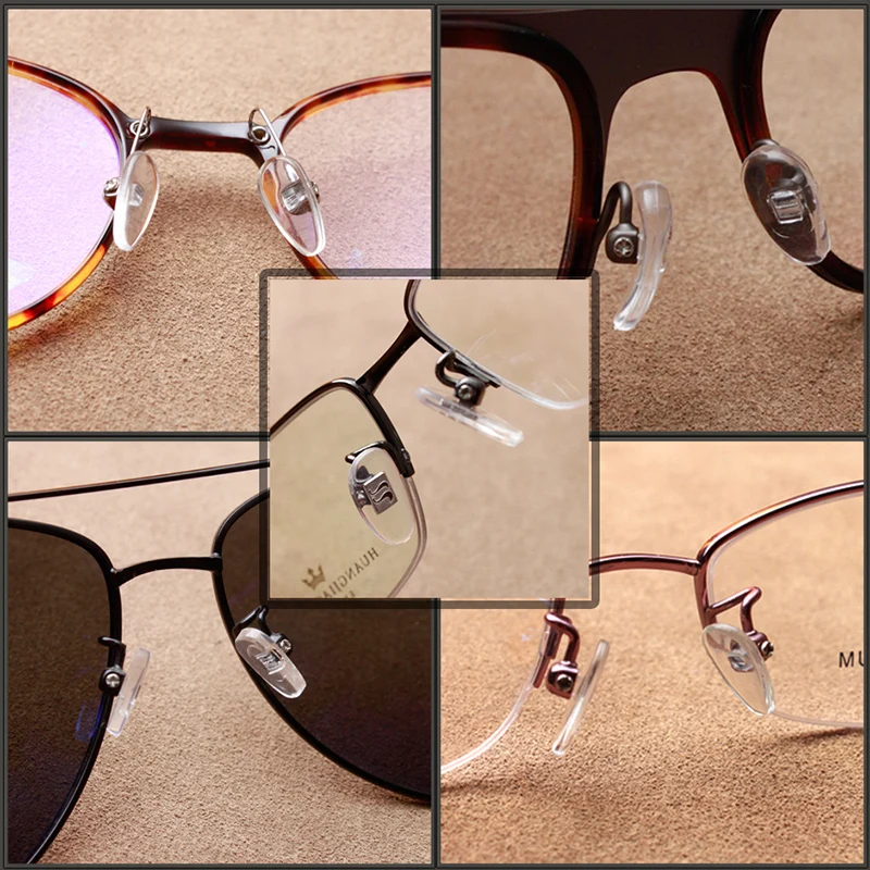 5 Types Eyeglass Sun Glasses Screw Nut Nose Pads Optical Repair Tool eyeglasses repair kit