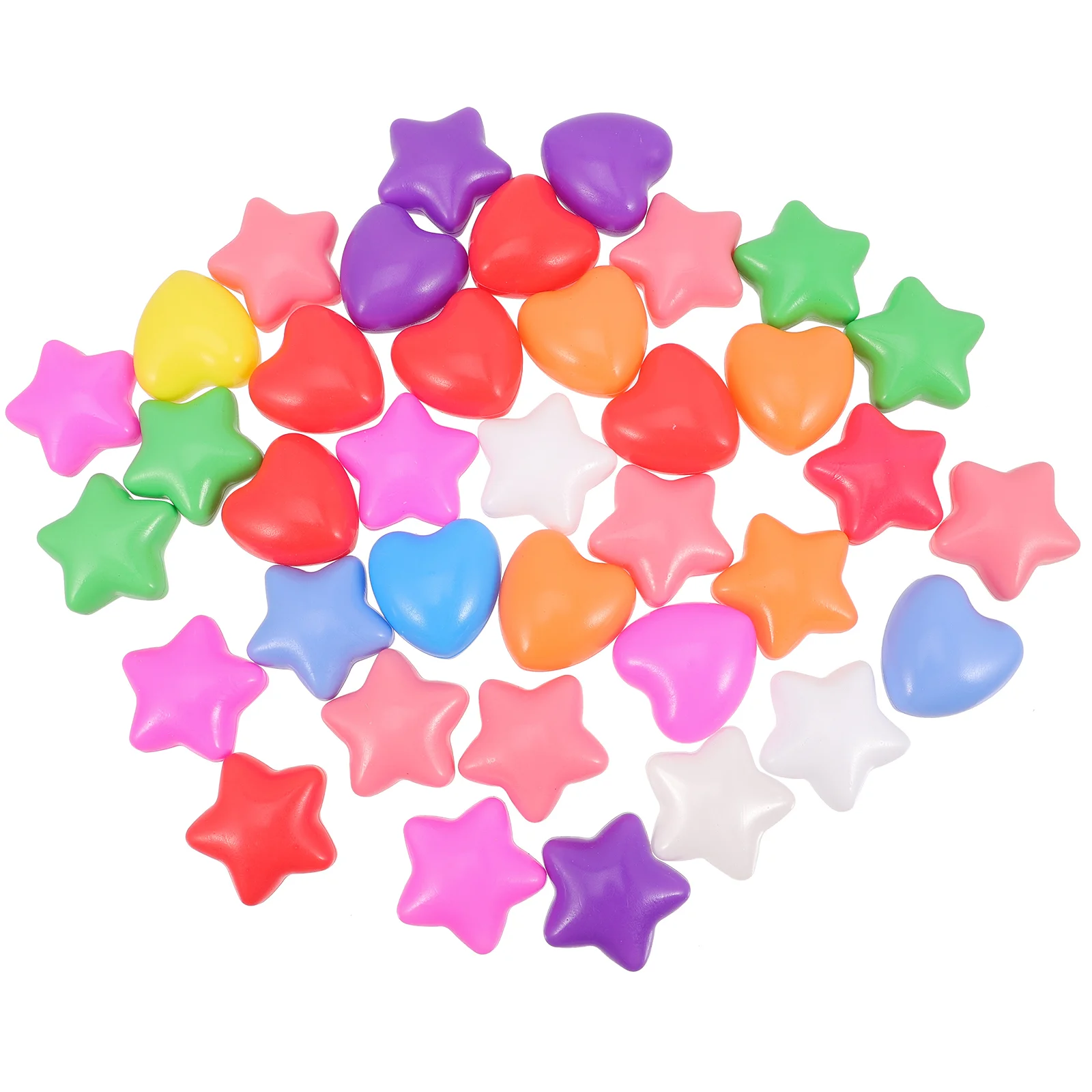 

English title: 100Pcs Ball Pit Balls Star Heart Crush Proof Ocean Ball Pool Tent Play Plastic Balls Kiddie Pool Balls