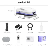 PuRuiKai  Window Cleaning Robot Automatic with Auto Dual Spray 5600Pa Suction Remote Control Edge Detection for Home 4