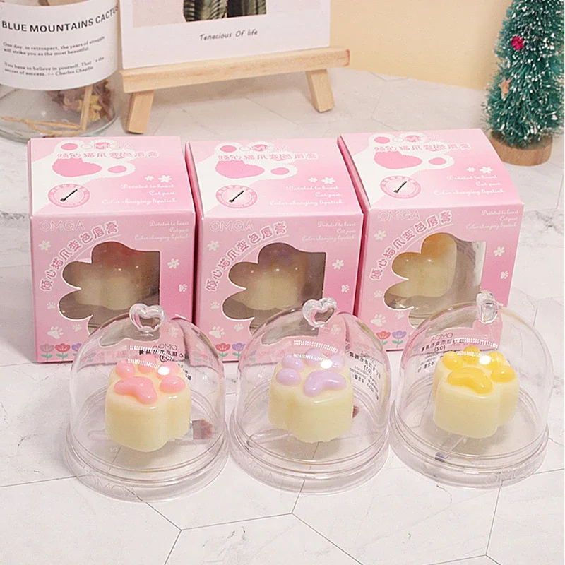 Lip tint Cute Cat Paw Temperature Changing Lip Tint Lip Makeup