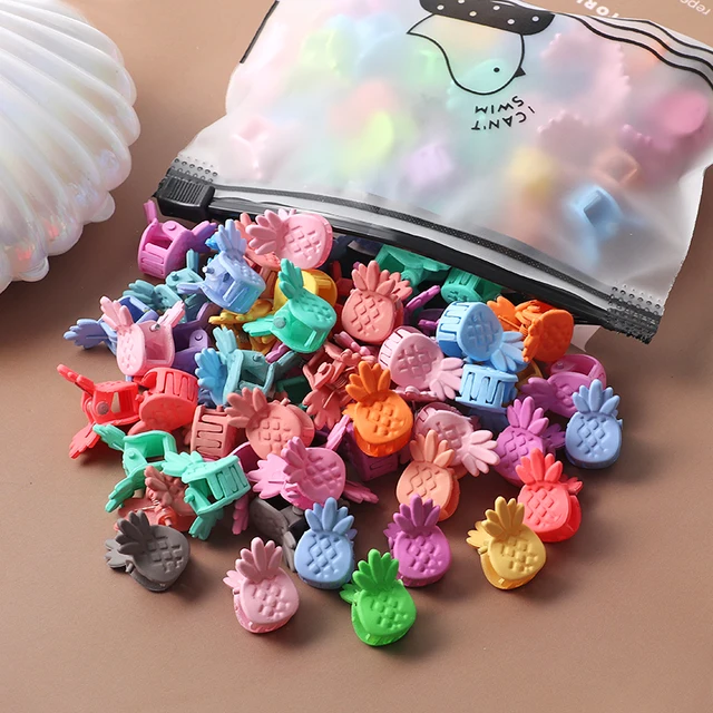 40Pcs Girls Colorful Hair Clips Flower Star Mickey Cute Small Hair Claws Kids Sweet Hairpins Cartoons Fashion Hair Accessories style-10