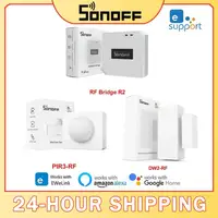SONOFF RF Bridge R2 433MHz RF Wi-Fi Wireless Gateway Smart Scene Home Security Support DW2-RF PIR3-RF Sensor Via EWeLink Alexa 1