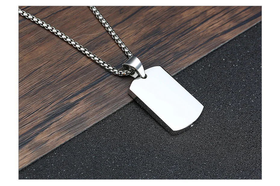 Vnox Männer Hundemarke Container Anhänger Halskette, Edelstahl Feuerbestattung Urne Schmuck, Asche Trichter Füllset Zubehör – Detail 5