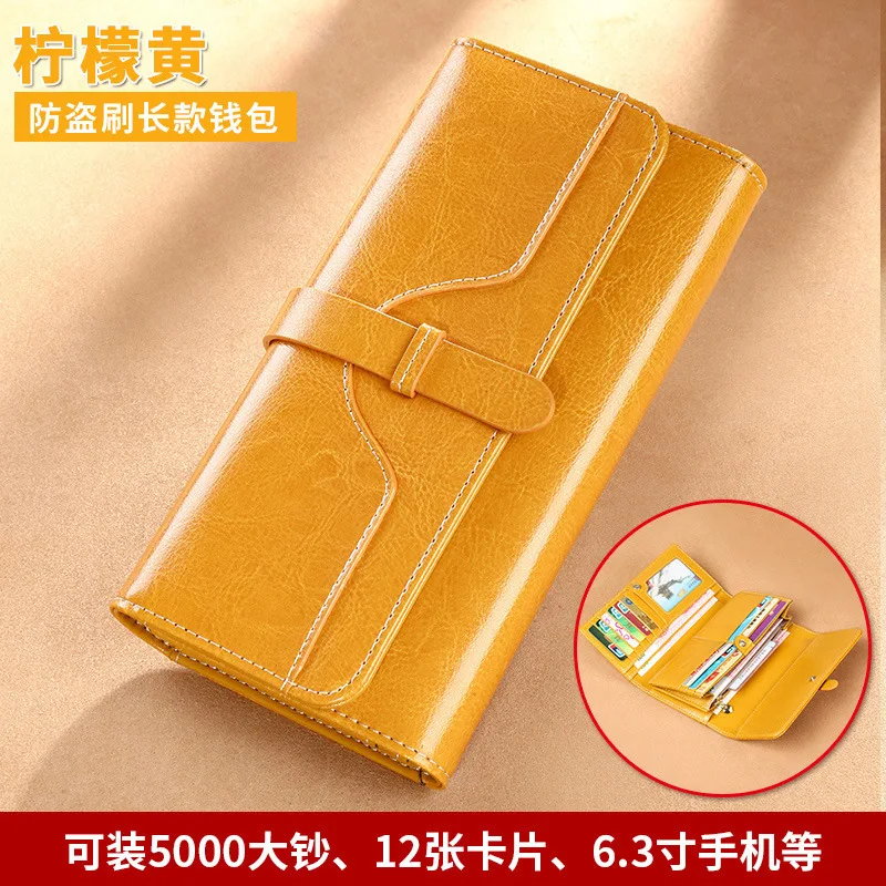2023 Women Wallets Fashion Long Leather Female Handy Clutch Purse Lady Cell Phone Card Holders Money Bag for Girls 6