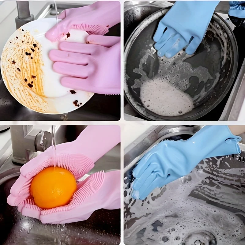 Home waterproof cleaning brush washing clothes vegetables and dishes thickened and wear-resistant 1pc