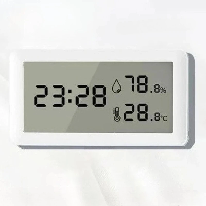 High Precision Digital Thermometer & Hygrometer with Table Clock Feature