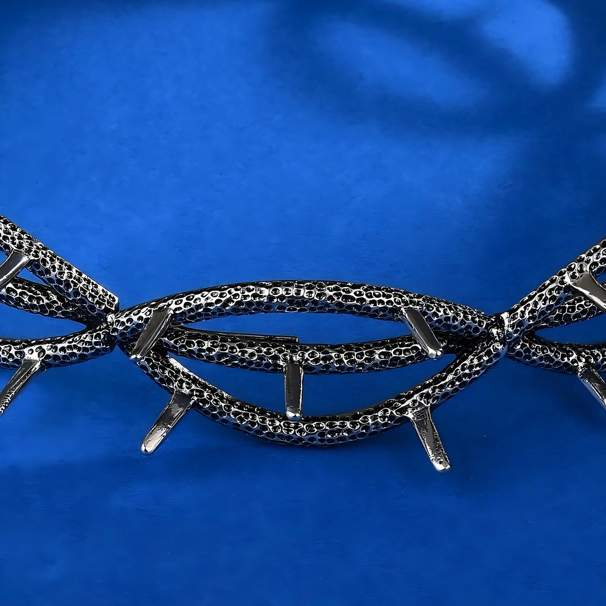 Kendrick Lamar Men's Thorn King Alloy Headband Bracelet Retro Style