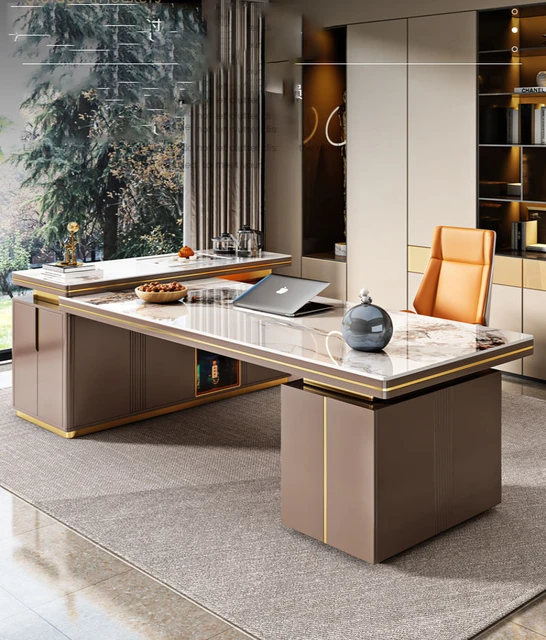 Customized new Chinese style solid wood desk, dark gold wood desk, light  luxury study furniture - AliExpress