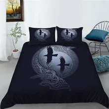 

European Pattern Hot Sale Bed Linen Soft Bedding Set 3d Digital Bird Printing 2/3pcs Duvet Cover Set ES/DE/EU/US Size
