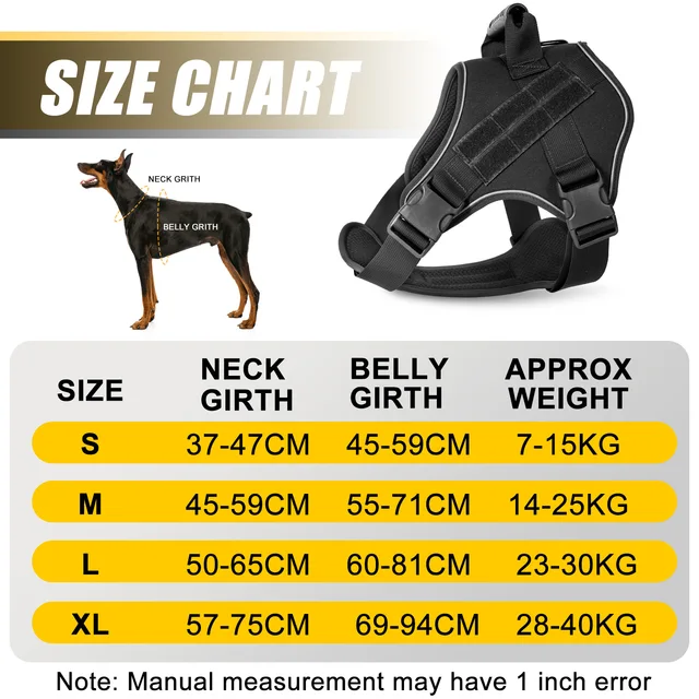 Dog Walking Accessories Dog Harness for Large Dogs Tactical Military Vest Pet German Shepherd Golden Retriever Tactical Training 3