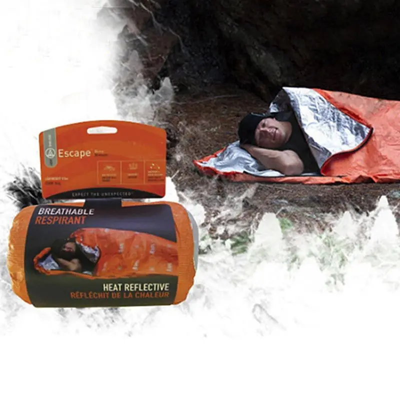 1 PC Thickened Thermal Insulation Emergency Blanket, Emergency Tent, Emergency Sleeping Bag, Outdoor Insulation Pad