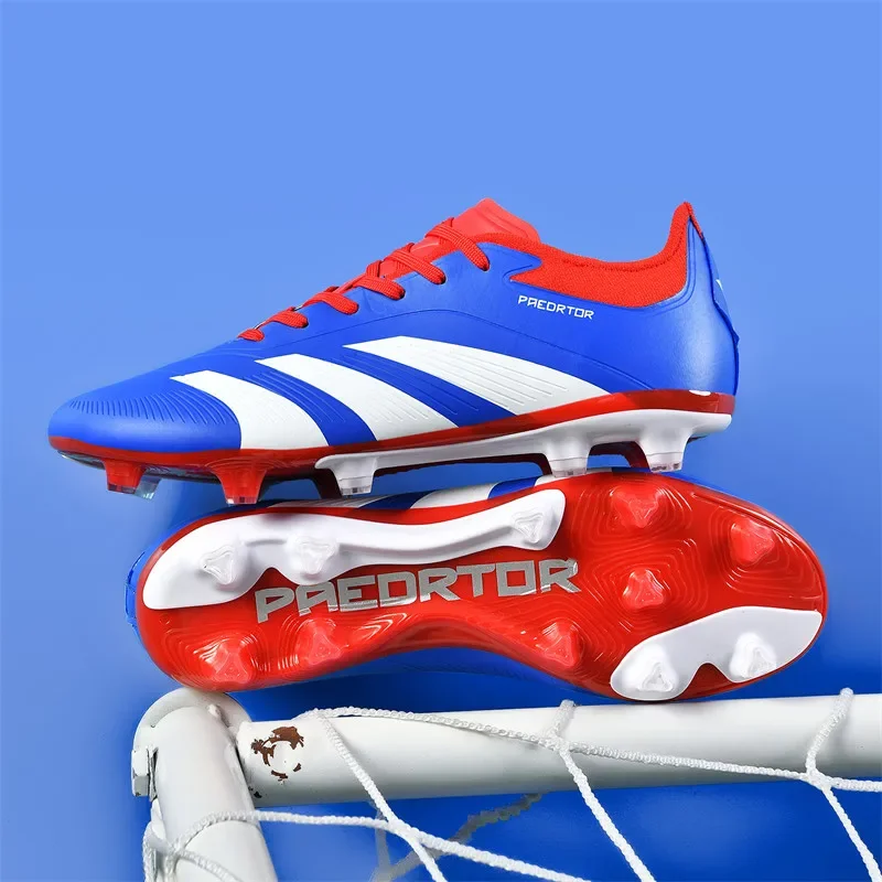Men TF/FG Soccer Shoes Futsal Original Society Football Boots Professional Ultralight Football Shoes Women Non Slip Cleats Tenis 6