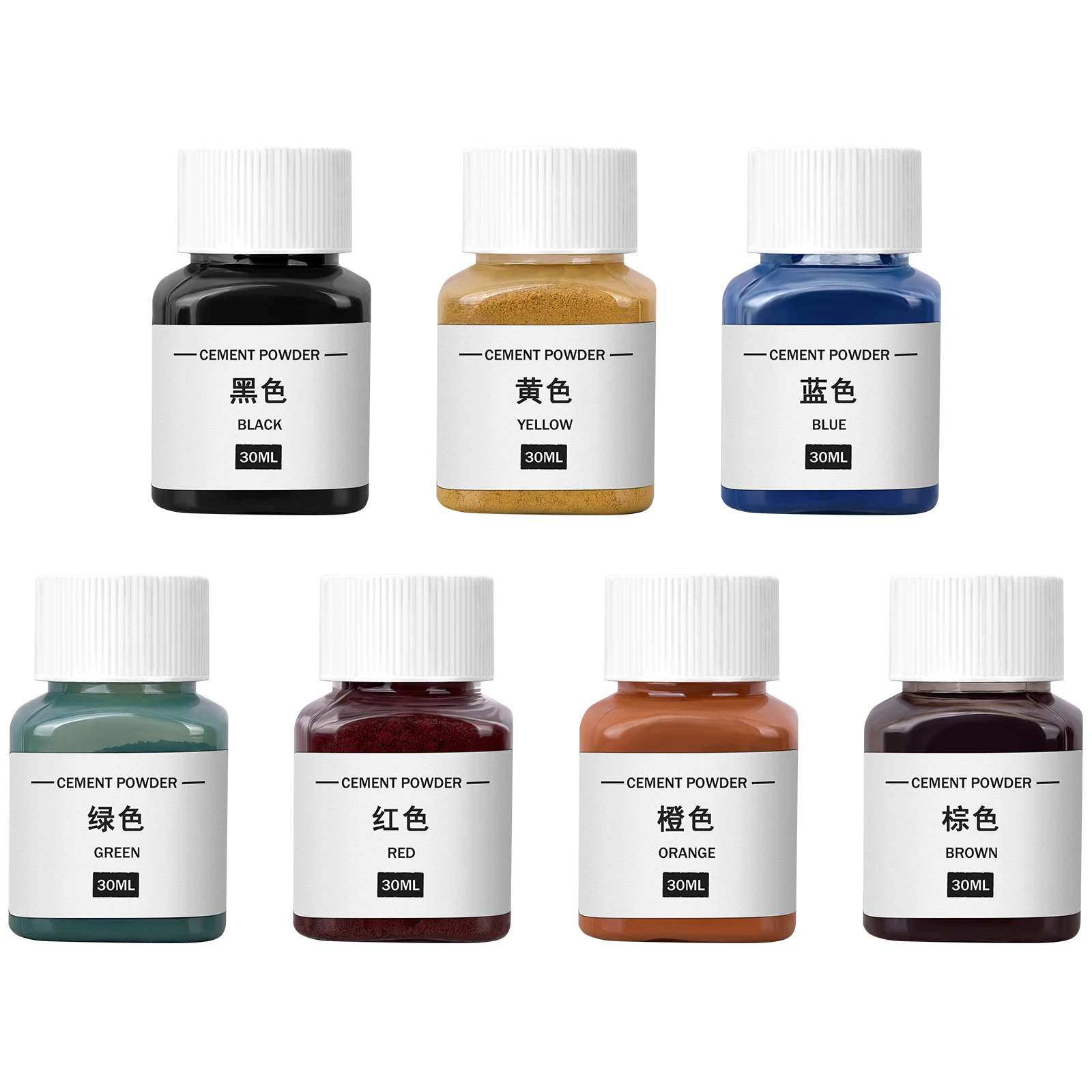 30ml Gypsum Pigment Cement Specific Color Mixing Powder Powder Dyes Creative Concrete Plaster Pigments DIY Handmade Supplies