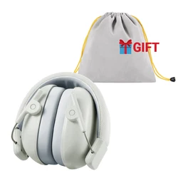 Children's Noise Reduction Headphones with Hearing Protection (White)