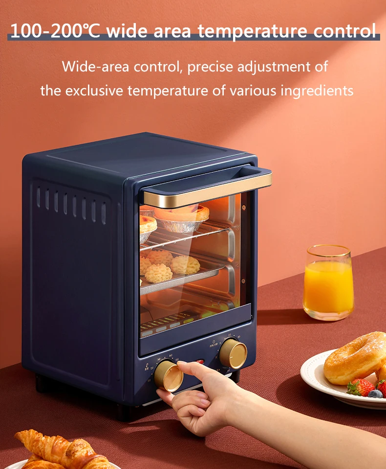 Electric oven 12L electric vertical oven mini pizza cake cookies maker bread toaster 60 min timing baking tool breakfast machine 220V