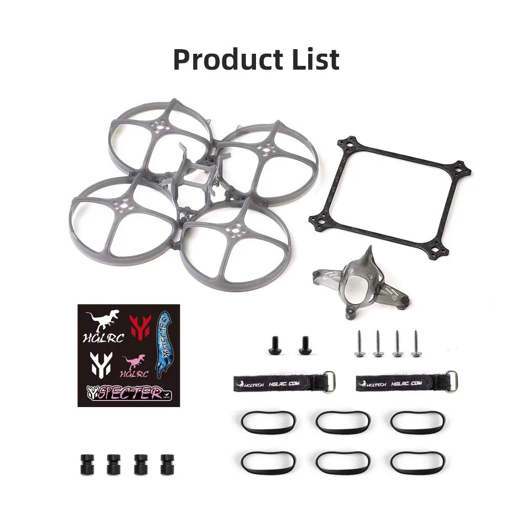 Assemblage du drone FPV intérieur 2S avec le kit châssis HGLRC Petrel 85 Whoop 85mm